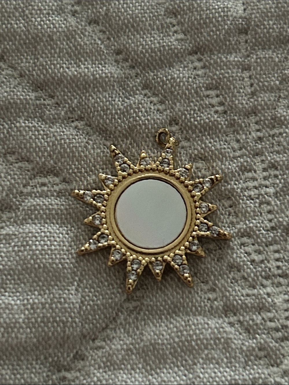 Mother of Pearl sun charm - broken clasp